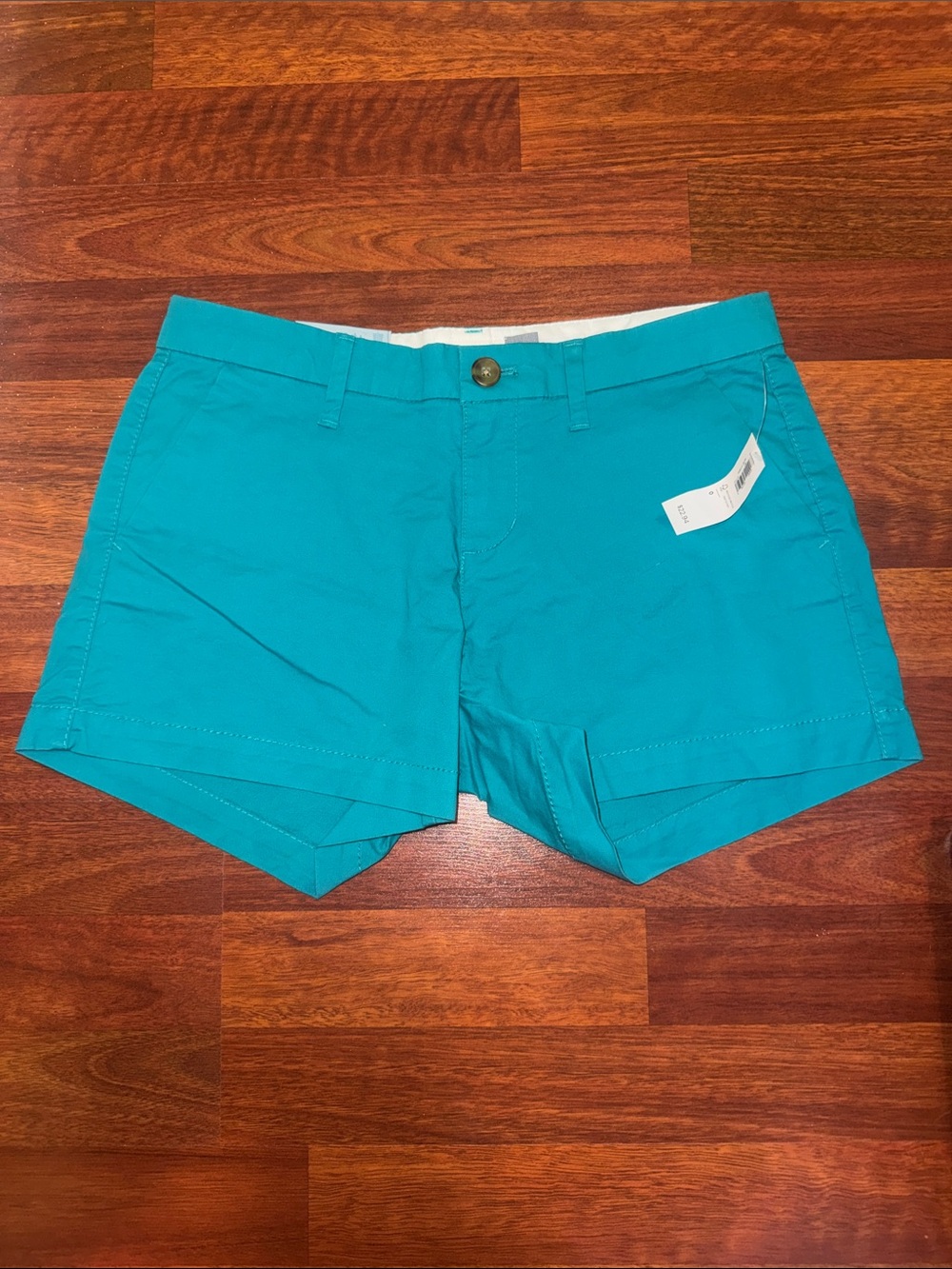 Old Navy Teal Chino Bermuda Shorts size 0